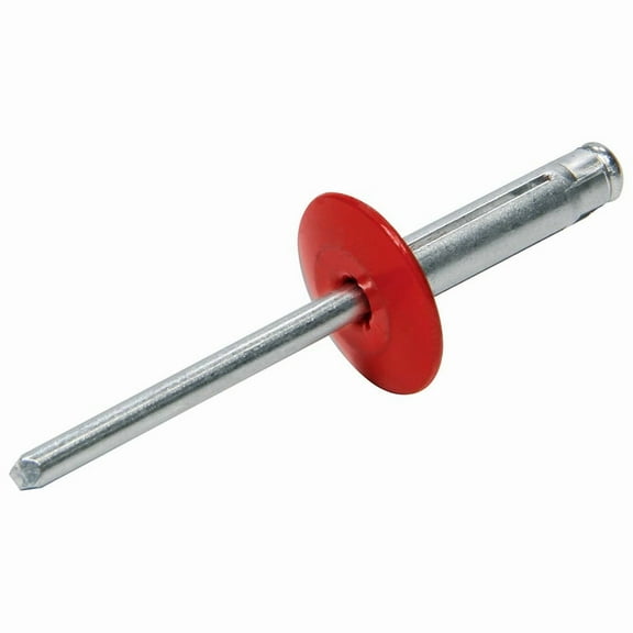Allstar Performance ALL18062 Large HD Rivet Flange Type Aluminum Mandrel, Red - Pack of 250
