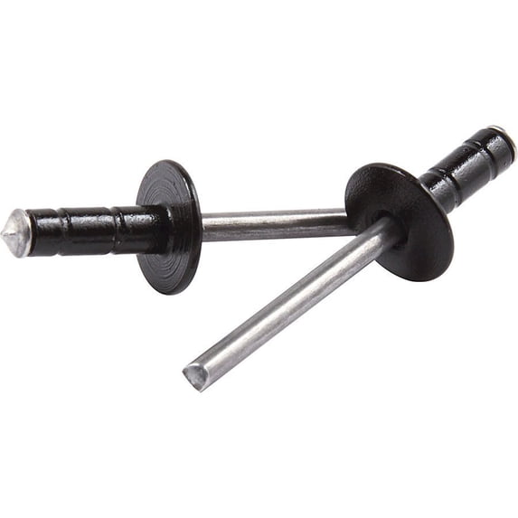 Allstar Performance Med Hd Rivet Black 250pk Multi Grip Alum Mandrel