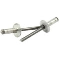 thumbnail image 1 of Allstar Performance ALL18090 Rivet - Multi-Grip - 1/2 in Head - 3/16 in Steel Mandrel - 1/16-3/8 in Grip Range - Natural Aluminum - Set of 250, 1 of 8