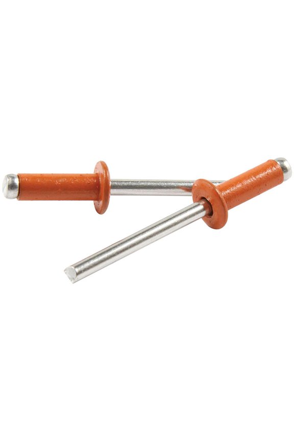 ALL18137 Rivet - 3/8 in Head - 3/16 in Mandrel - 1/4-3/8 in Grip Range - Aluminum - Orange Paint - Set of 250