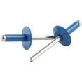 thumbnail image 1 of Allstar Performance ALL18175 Rivet - 5/8 in Head - 3/16 in Mandrel - 1/4-3/8 in Grip Range - Aluminum - Pepsi Blue - Set of 250, 1 of 8
