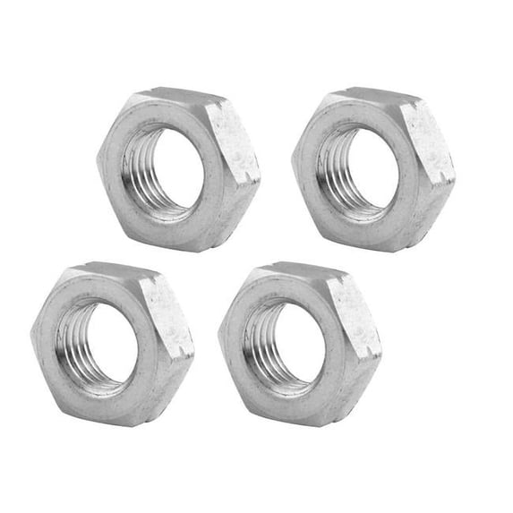 Allstar Performance ALL18275 0.38 in. 24 Left Hand Aluminum Jam Nuts - Pack of 4