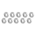 thumbnail image 1 of Allstar Performance ALL18276-10 Jam Nut - 7/16-20 in Right Hand Thread - Natural Aluminum - Set of 10, 1 of 9