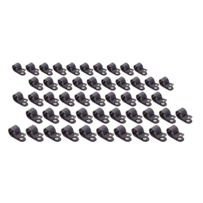 Allstar Performance ALL18312-50 0.375 in. Nylon Line Clamps - Pack of 50