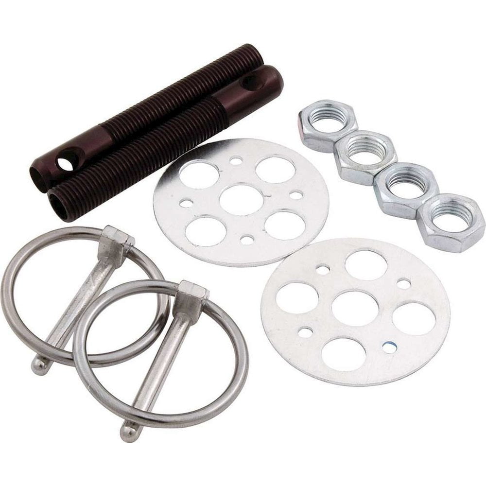 Allstar Performance LW Alum Hood Pin Kit 3/8in Black
