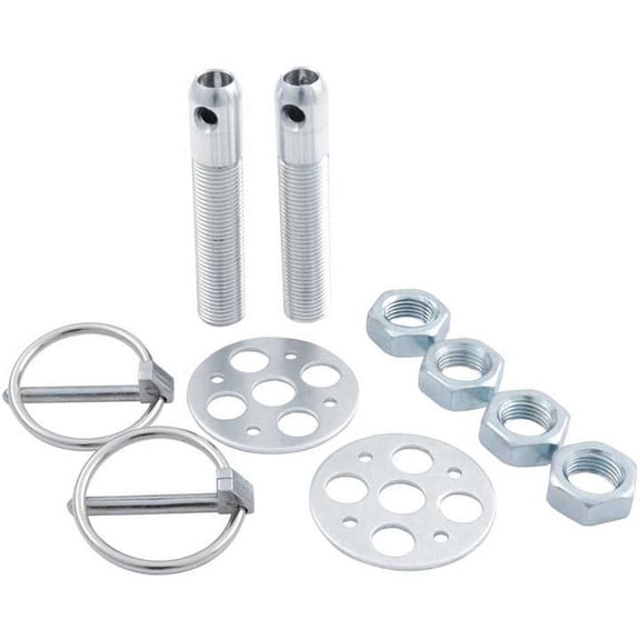 Allstar Performance LW Alum Hood Pin Kit 1/2in Silver