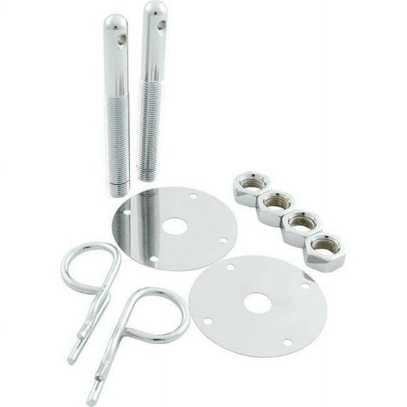 Allstar Performance ALL18514 Steel Hood Pin Kit with 0.17 in. Hairpin Clips