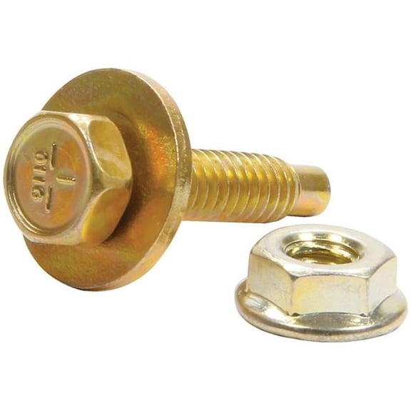 Allstar Performance ALL18561-50 1.12 in. Body Bolt Kit with Clips - Gold, Pack of 50