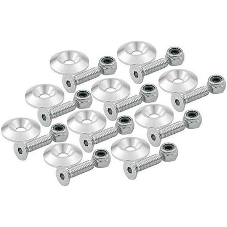 Allstar Performance Countersunk Bolts 1/4in w/ 1in Washer 10pk ALL18632