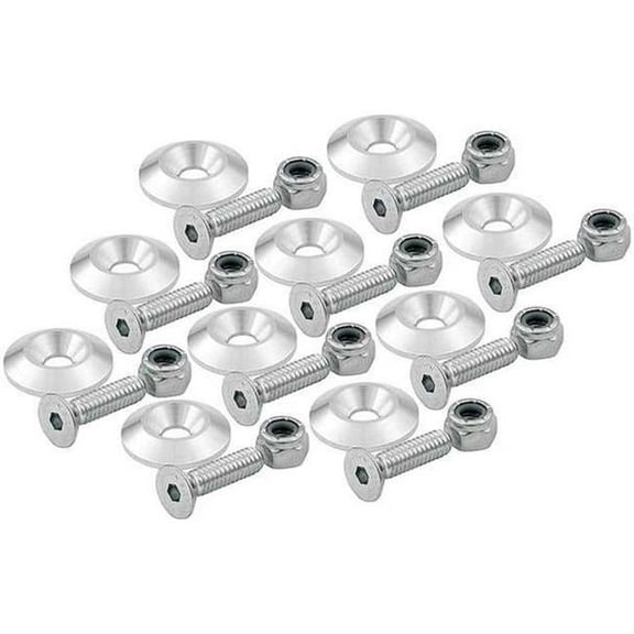 Allstar Performance Countersunk Bolts 1/4in w/ 1in Washer 10pk ALL18632