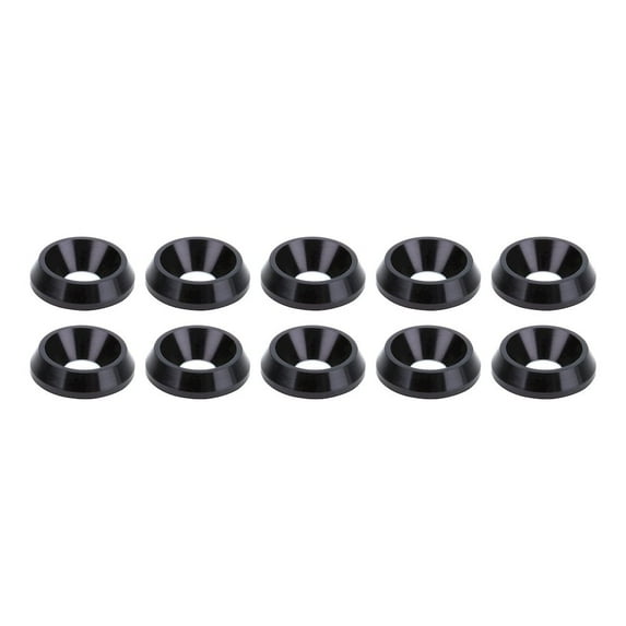 Allstar Performance Countersunk Washer Blk 1/4in x 3/4in 10pk