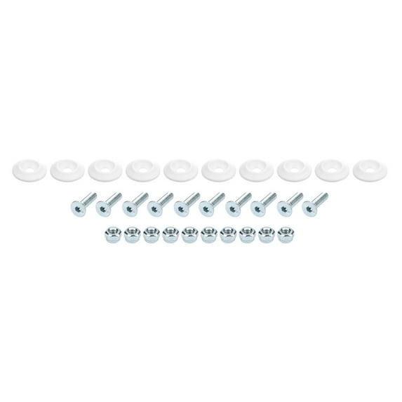 Allstar Performance Countersunk Bolt Kit White 10pk