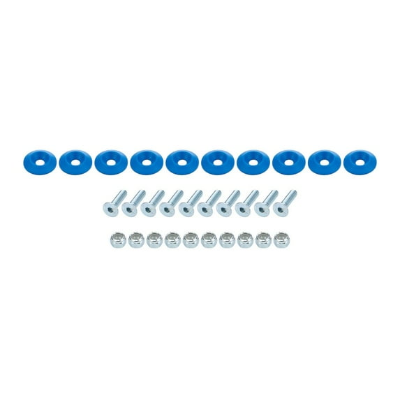 Allstar Performance Countersunk Bolt Kit Blue 10pk