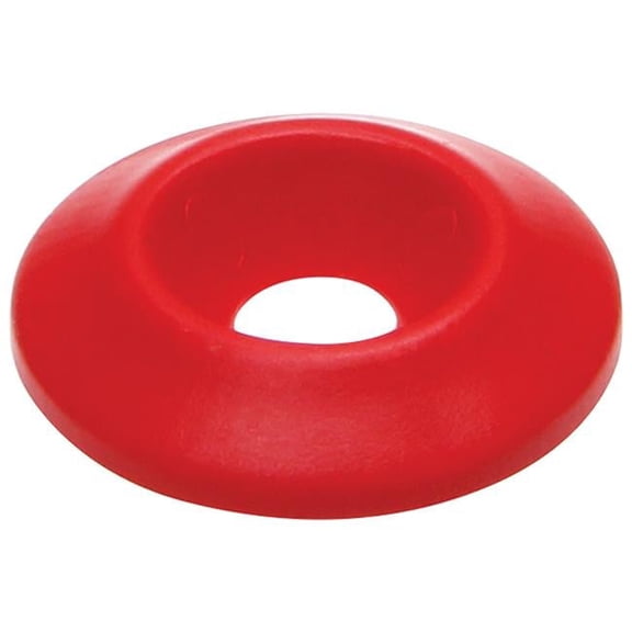 Allstar Performance ALL18692-50 Body Bolt Washer - Countersunk - 1/4 in ID - 1 in OD - Plastic - Red - Set of 50