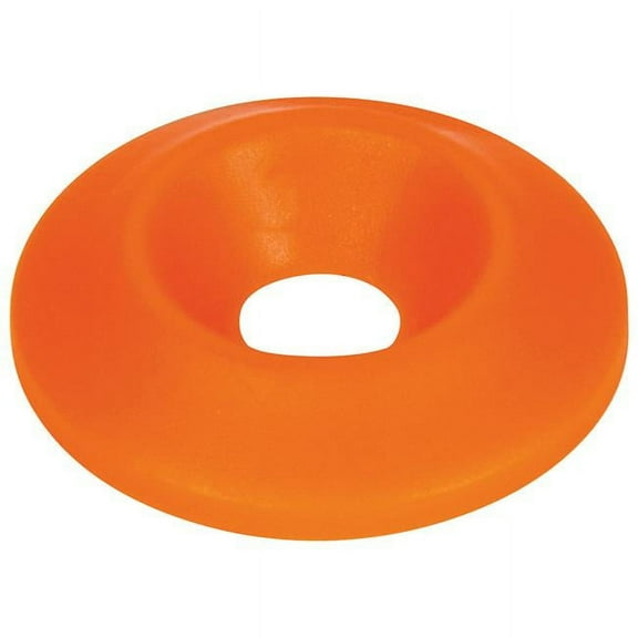 Allstar Performance ALL18699-50 Countersunk Washer - 1/4 in ID - 1 in OD - Plastic - Neon Orange - Set of 50