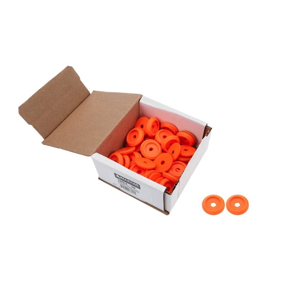 Allstar Performance Body Bolt Washer Plastic Fluorescent Orange 50pk