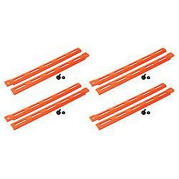 Allstar Performance ALL23096-4 Plastic Body Brace - Fluorescent Orange - Pack of 4