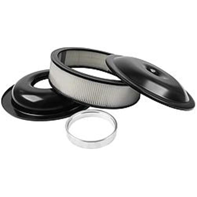 Allstar Lightweight 14in Air Cleaner Kit Black 3in Paper Element Allstar Lightweight 14in Air Cleaner Kit Black 3in Paper Element