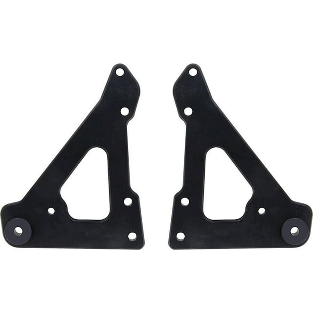 Allstar Performance Front Motor Plate 2pc w/ Bushings Black