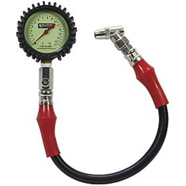 Allstar Tire Pressure Gauge - 0-15 PSI 4in Glow in the Dark Allstar Tire Pressure Gauge - 0-15 PSI 4in Glow in the Dark