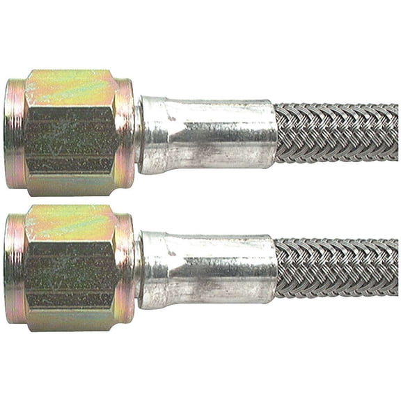 Allstar Performance ALL46400-42#4 Braided Steel Lines With -4 Ends, 42in