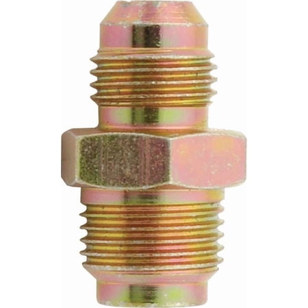 Allstar Performance ALL48215 Adapter Fitting - Straight - 6 AN Male to 5/8-18 in Male - Steel - Cadmium - Power Steering Systems - Each