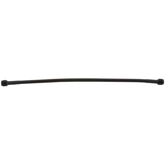 Allstar Performance ALL48354 21 in. No. 4 Two -4 Straight Ends Coated Braided Line Hose, Black