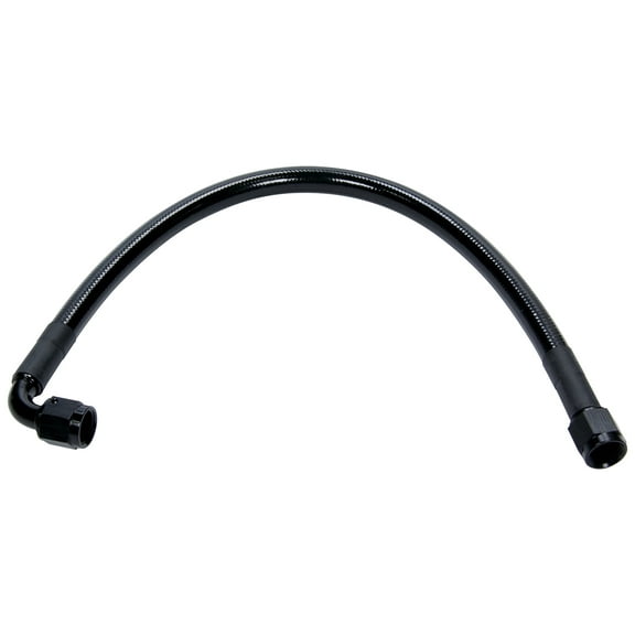 Coated Braided Line 24in #6 Hose -6 Str/-6 90 Deg