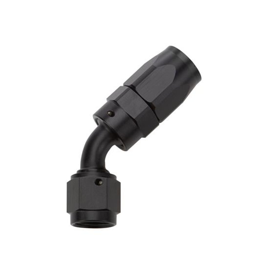Allstar Performance ALL49332, Reusable Hose End Black 45 Deg Elbow -6 0
