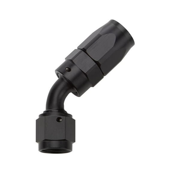 Allstar Performance ALL49335, Reusable Hose End Black 45 Deg Elbow -12 0