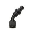 thumbnail image 1 of Allstar Performance Pushlock Hose End Black 45 Deg Elbow -6, 1 of 8