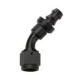 thumbnail image 1 of Pushlock Hose End Black 45 Deg Elbow -10, 1 of 8