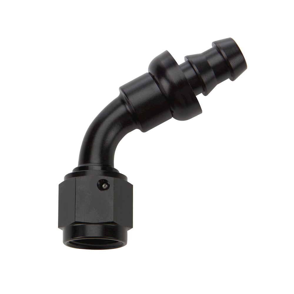 Allstar Performance Pushlock Hose End Black 60 Deg Elbow -12
