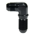 thumbnail image 1 of Allstar Performance ALL49622 Fitting - Bulkhead - 90 Degree -6AN Male to -6AN Male - Aluminum - Blk Anodized - Each, 1 of 7