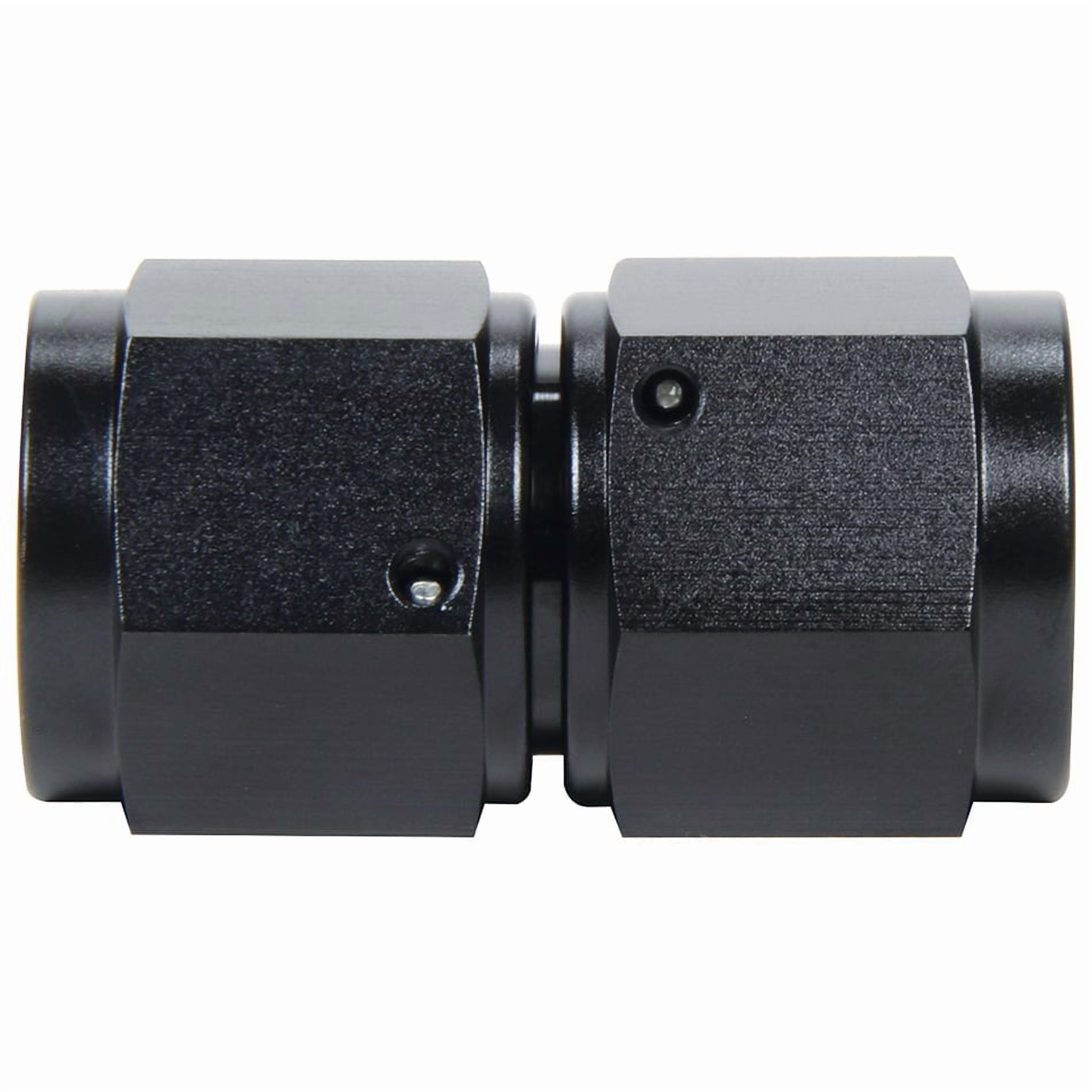 Allstar Performance ALL49705 Fitting - Adapter - Straight -8AN Female Swivel to -10AN Female Swivel - Aluminum - Blk Anodized - Each
