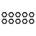 thumbnail image 1 of Allstar Performance ALL50098-10 Bulkhead Adapter Fitting Nut - 3 AN - Aluminum - Blk Anodized - Set of 10, 1 of 3