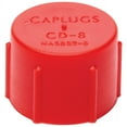 thumbnail image 1 of Allstar ALL50804 Red Plastic Fitting Cap for -8AN and 3/4-16 Thread, (Pack of 20), 1 of 4