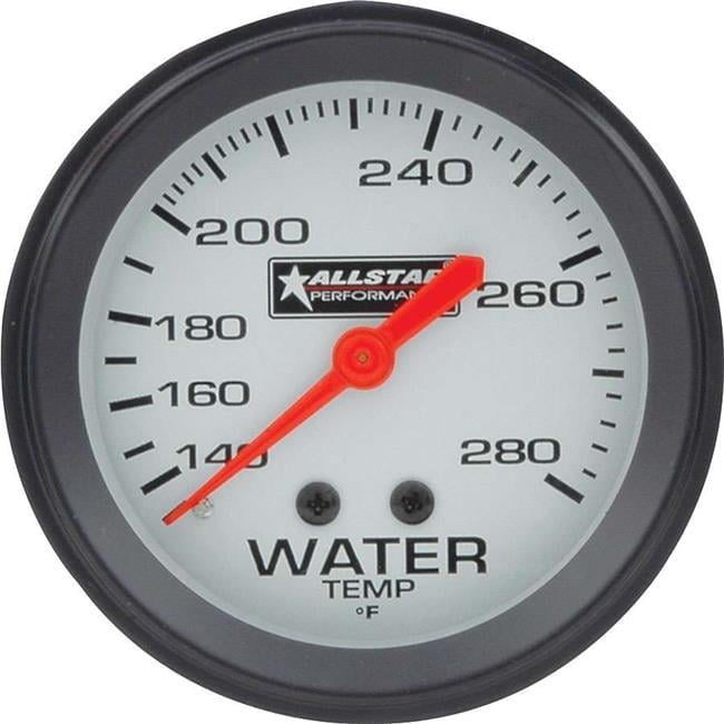 Allstar Water Temp Gauge 140-280F 2-5/8in Allstar Water Temp Gauge 140-280F 2-5/8in