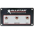 thumbnail image 1 of Allstar Performance ALL80165 2.5 x 4.62 in. Weatherproof Switch Panel Three Switches, 1 of 3
