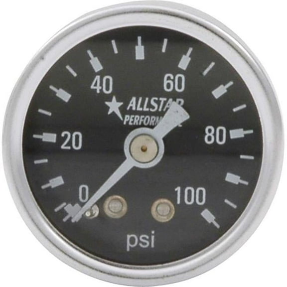Allstar Performance ALL80216, 1.5In Gauge 0-100 Psi Dry Type Performance