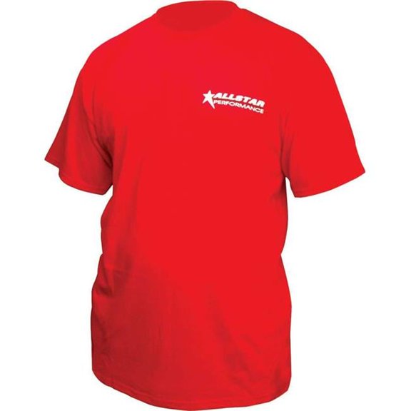 Allstar Performance ALL99904XXL Allstar Logo Print T-Shirt, Red - 2XL