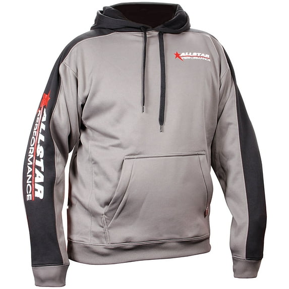 Allstar Sweatshirt - Hooded - Allstar Logo - Silver - 3X-Large - Each