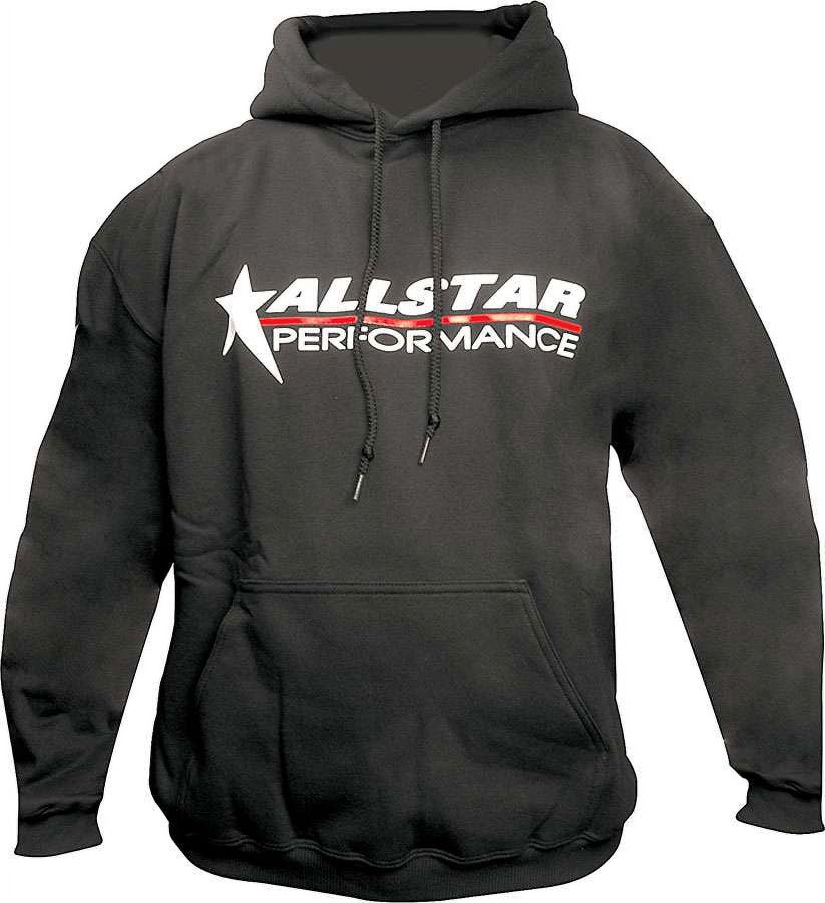 Allstar Performance Black Hooded Allstar Logo Youth Large Sweatshirt P/N 99913YL