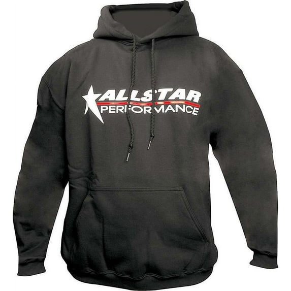 Allstar Performance Black Hooded Allstar Logo Youth Large Sweatshirt P/N 99913YL