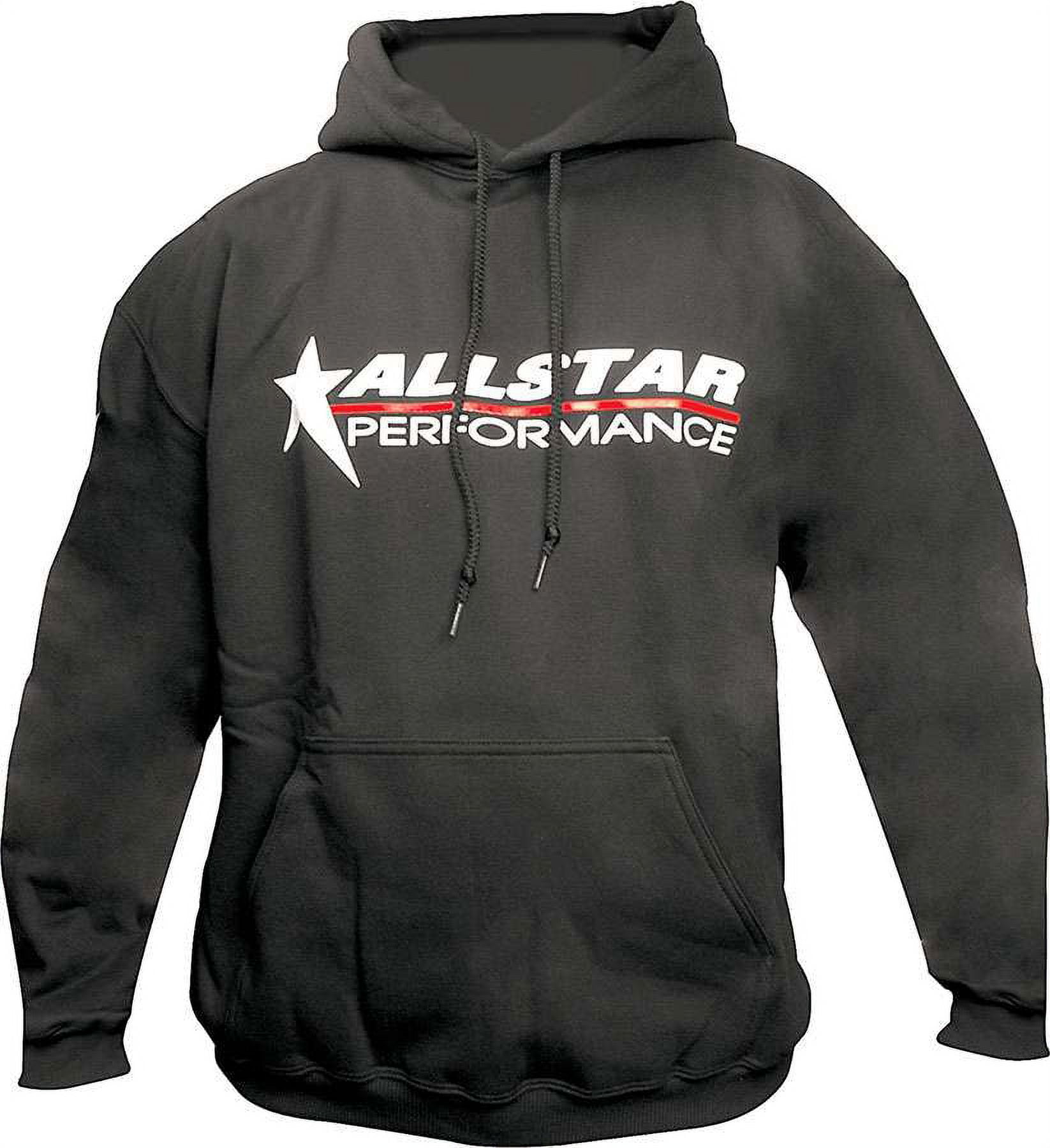 Allstar Performance Black Hooded Allstar Logo Youth Med Sweatshirt P/N 99913YM