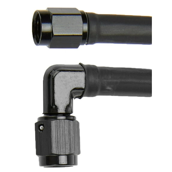 Coated Braided Line 36in #3 Hose -3 90 Deg/-3 Str