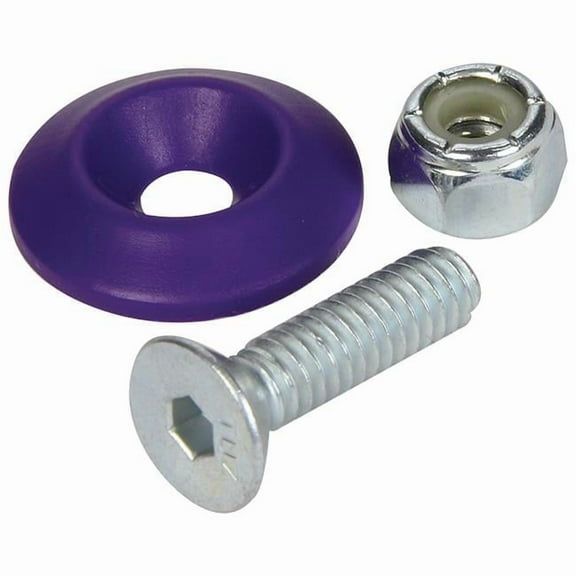 Allstar Performance ALL18687 Countersunk Bolt Kit, Purple - Pack of 10