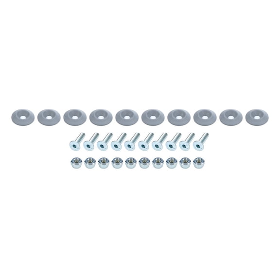 Allstar Performance Countersunk Bolt Kit Silver 10pk