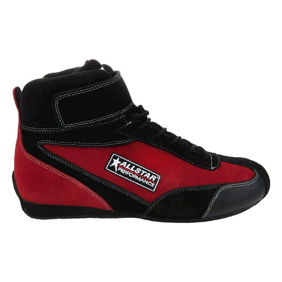 Allstar Performance Driving Shoes Black/Red SFI3.3/5 Pro Series 10.0