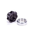 thumbnail image 1 of Allstar Performance ALL36164 Filler Cap with Weld-In Aluminum Bung - Black, Small, 1 of 3